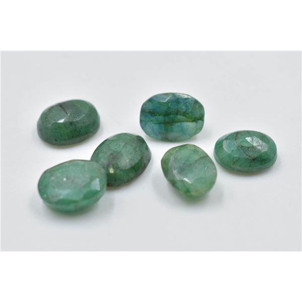 #338-NATURAL GREEN EMERALD GEMSTONES 42.00CT