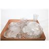 Image 1 : VINTAGE GLASSWARE SERVING PIECES- ASSORTED