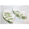 Image 1 : CERAMIC SERVING TRAYS- LOT OF 4