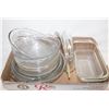 Image 1 : PYREX & ASSORTED GLASS BAKEWARE