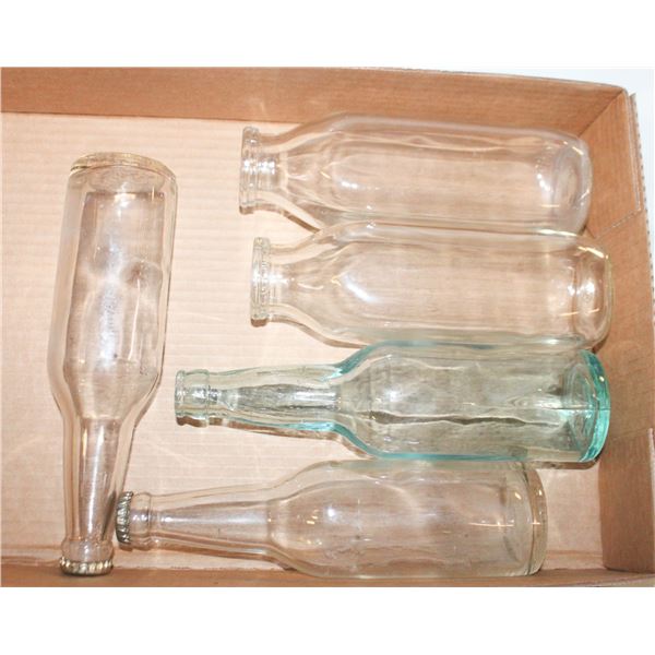ANTIQUE MILK & BEVERAGE BOTTLES