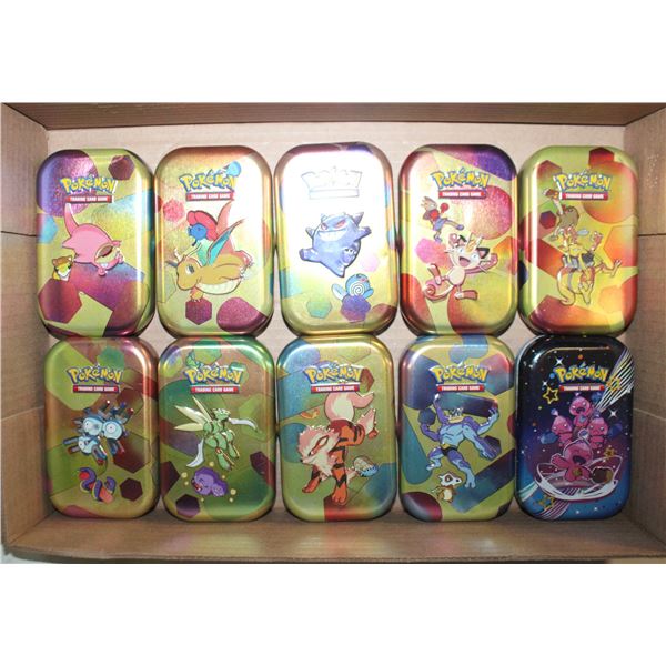 10 POKEMON TINS LOT