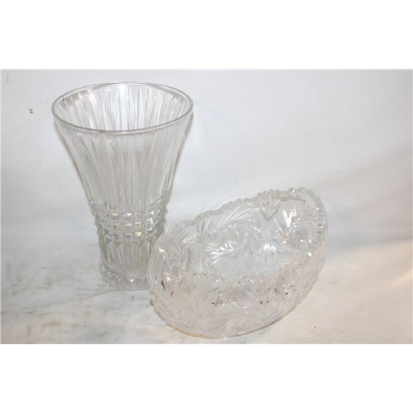 VINTAGE CRYSTAL ITEMS ASSORTED