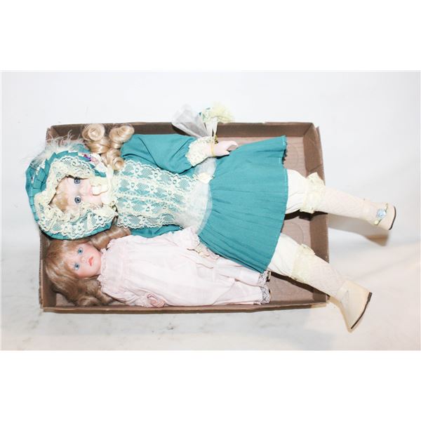 VINTAGE PORCELAIN COLLECTABLE DOLLS 2PC LOT