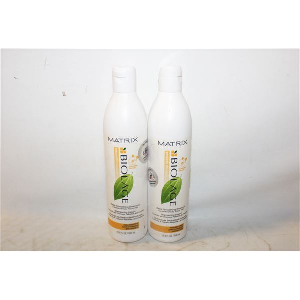 (2) MATRIX BIOLAGE DEEP SMOOTHING SHAMPOO 500 ML