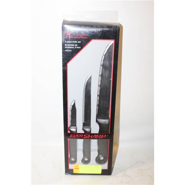 J.A. HENCKELS 3PC KNIFE SET - NEW