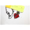 Image 1 : NEW HEART AND ROSE NECKLACE