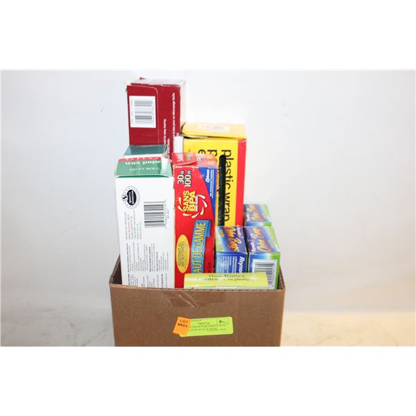 PLASTIC WRAP/PARCHMENT/WAX PAPER/OVEN BAGS & MORE
