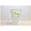 Image 1 : CRYSTAL 9" VASE- VERY HEAVY