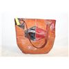 Image 1 : VINTAGE LEATHER TOOLEED LARGE PURSE/BAG-ESTATE