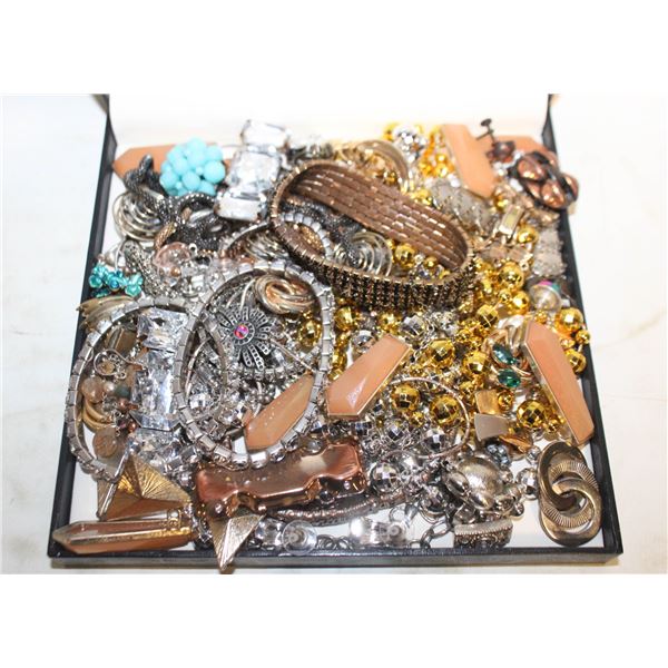 BOX FULL OF ESTATE JEWELRY-ESTATE