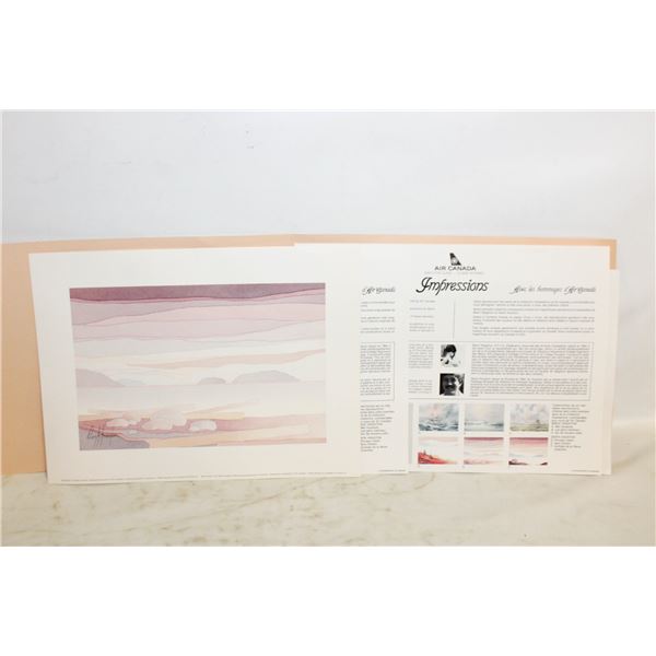 2 AIRCANADA IMPRESSIONS PRINTS