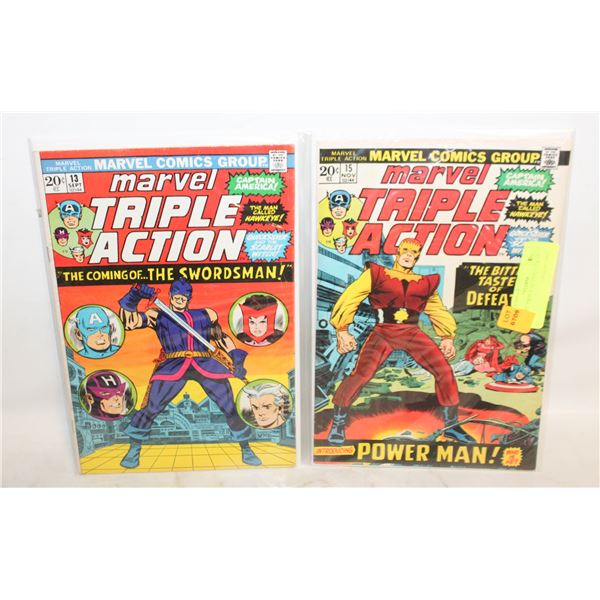 MARVEL TRIPLE ACTION #13 & 15