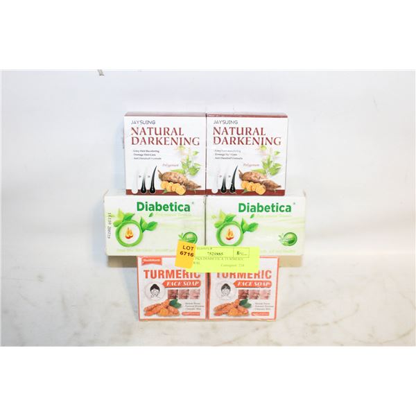 NEW 6 PKS DIABETICA TURMERIC NATURAL