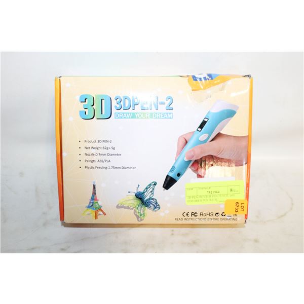 3D PEN PRINTER PEN PENCIL DIY COLORED PEN WITH