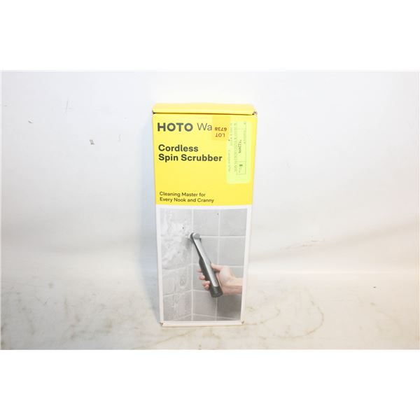 NEW HOTO WAND CORDLESS SPIN SCRUBBER WITH