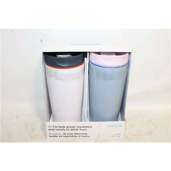 OWALA LEAK PROOF DRINK CUPS 2 PACK. 590ML EACH