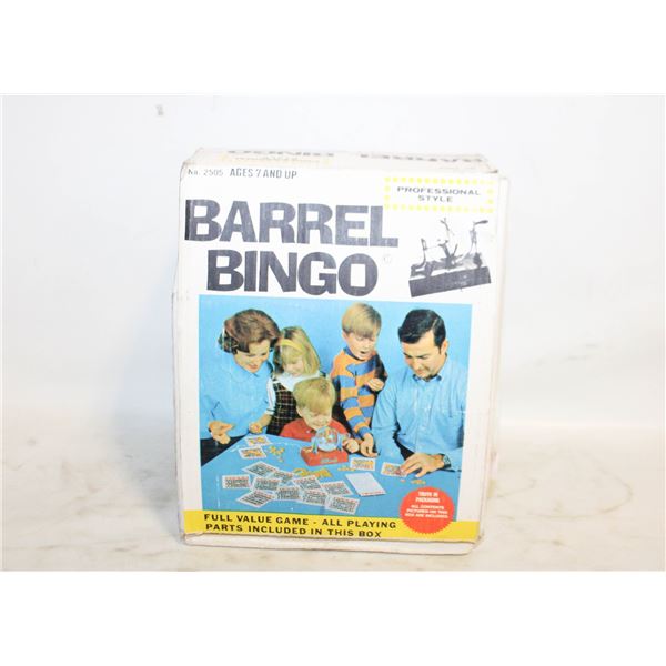 1960S BARREL BINGO GAME IN ORIGINAL BOX
