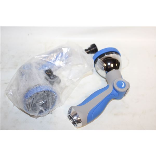 2 PCS GARDEN HOSE NOZZLE SPRAYER 10 SPRAY PATTERNS
