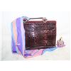 Image 1 : VINTAGE SNAKESKIN PURSE; MONIQUE MARTIN