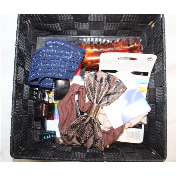 BOX OF HAIR ACCESSORIES