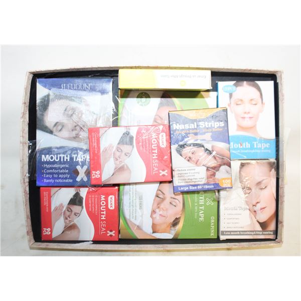 NEW 9 PKS MOUTH TAPE ASSORED BRAND