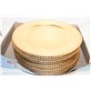 Image 1 : DECORATIVE "CHARGER PLATES"- BOX LOT ASSORTED