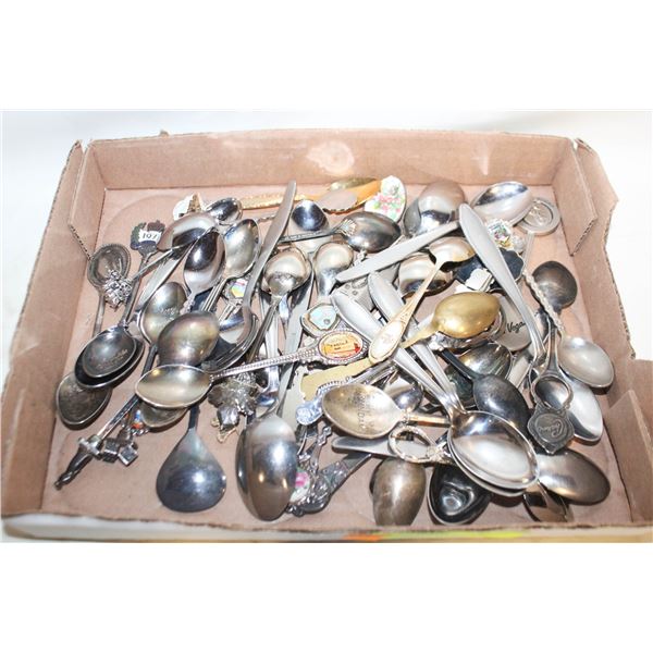 BOX OF OVER 50 SPOONS
