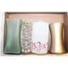 Image 1 : 4 FLOWER VASES
