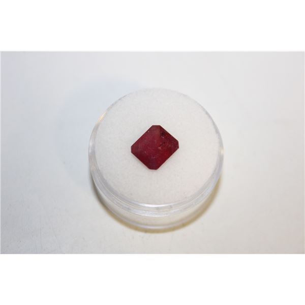 3.63 CTS RED RUBY GEMSTONE, HEAT TREATED