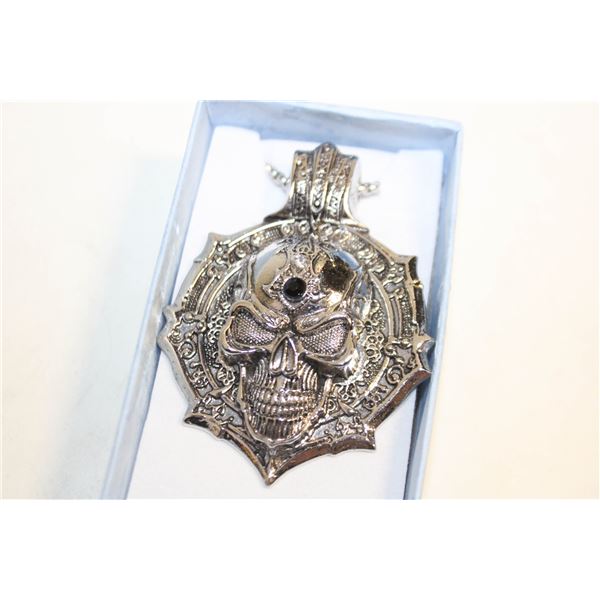 NEW SKULL BIKERS NECKLACE