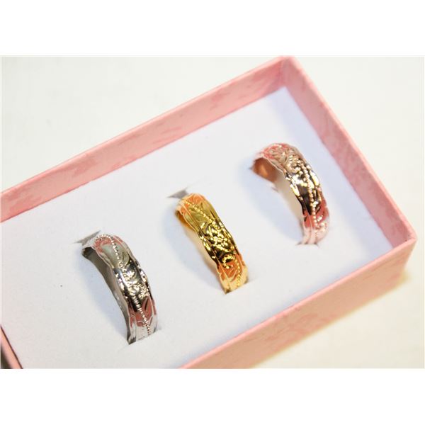NEW 3PCS/SET RING SET SZ8