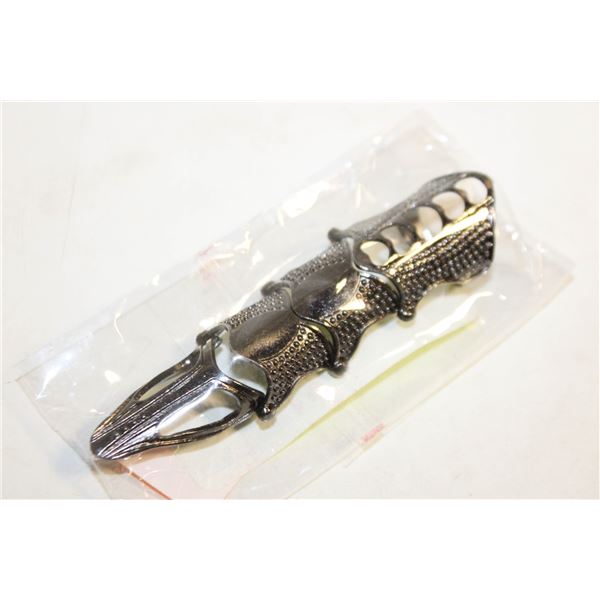 NEW ARMOR KNUCKLE METAL FULL FINGER CLAW RING