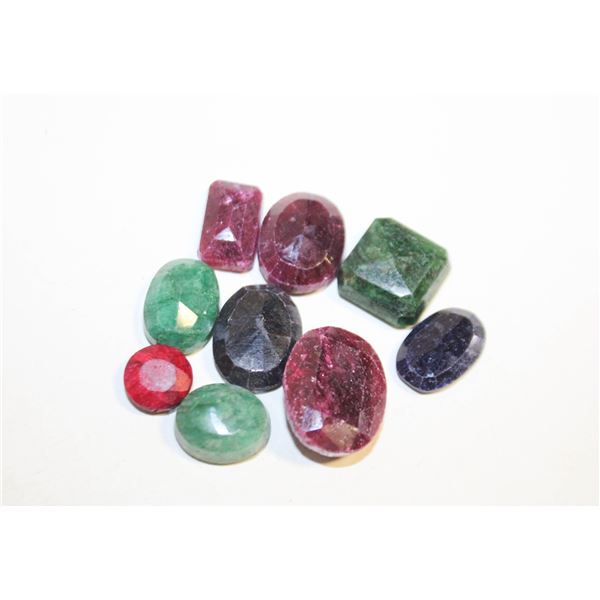 122.40 CTS OF VARIOUS RUBY, EMERALD & SAPPHIRE GEM