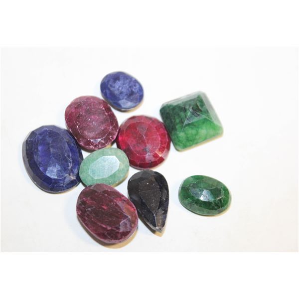 127.80 CTS OF VARIOUS RUBY, EMERALD & SAPPHIRE GEM