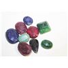 Image 1 : 127.80 CTS OF VARIOUS RUBY, EMERALD & SAPPHIRE GEM