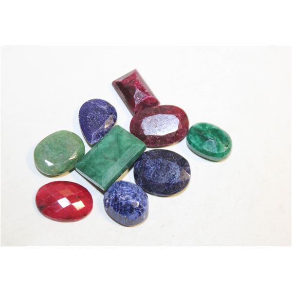 89.15 CTS OF VARIOUS RUBY, EMERALD & SAPPHIRE GEMS