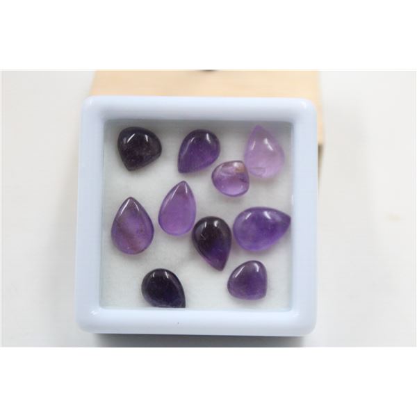 #81-NATURAL AMETHYST GEMSTONES 20.10CT
