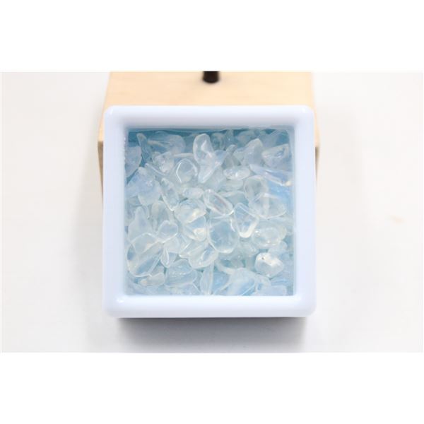 #204-CLEAR WHITE OPALITE GEMSTONE ROUGH 88.85CT