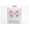 Image 1 : #115-NATURAL AKOYA PEARL STUD EARRINGS