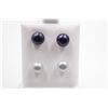 Image 1 : #127-NATURAL AKOYA PEARL STUD EARRINGS
