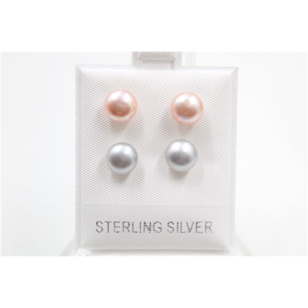 #123-NATURAL AKOYA PEARL STUD EARRINGS
