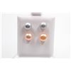 Image 1 : #150-NATURAL AKOYA PEARL STUD EARRINGS
