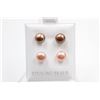 Image 1 : #131-NATURAL AKOYA PEARL STUD EARRINGS