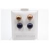 Image 1 : #142-NATURAL AKOYA PEARL STUD EARRINGS