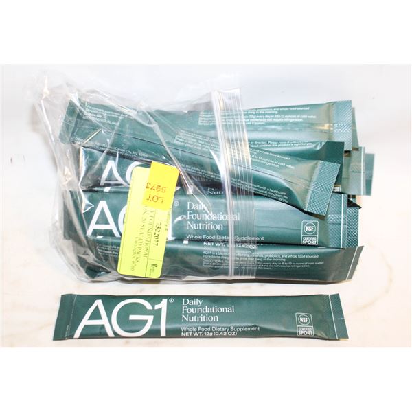 AG1 DAILY FOUNDATIONAL NUTRITION, 20 SEALED PACKS