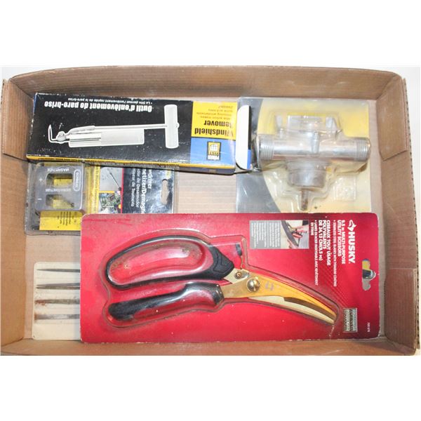 ASSORTED TOOLS/GARAGE SURPLUS ITEMS