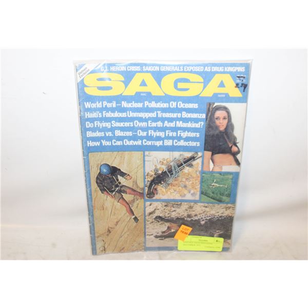 VINTAGE SAGA MAGAZINE DECEMBER 1971