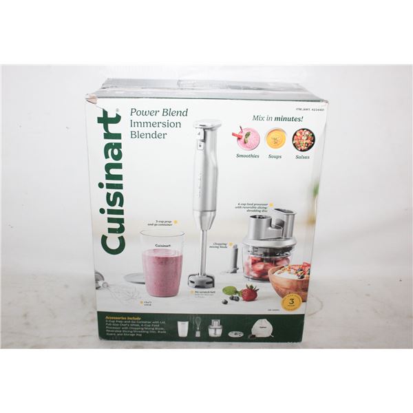 NEW CUISINART POWER BLEND IMMERSION BLENDER