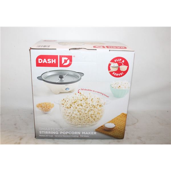 NEW DASH SMARTSTORE STIRRING POPCORN MAKER